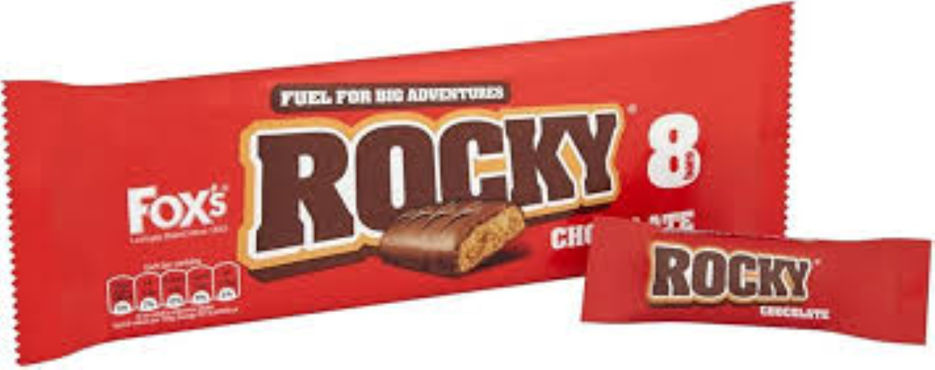 FOXS ROCKY CHOCOLATE 8 PACK 168G